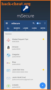 mSecure - Password Manager screenshot