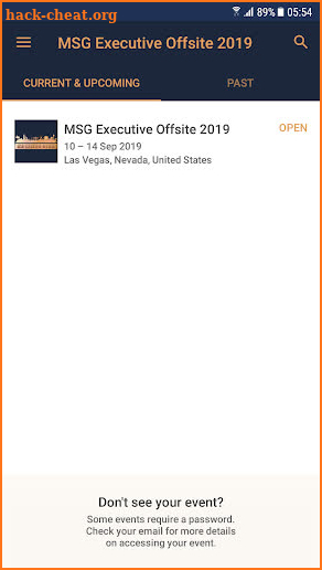 MSG Executive Offsite 2019 screenshot