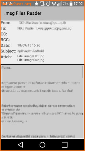 .msg Files Reader screenshot