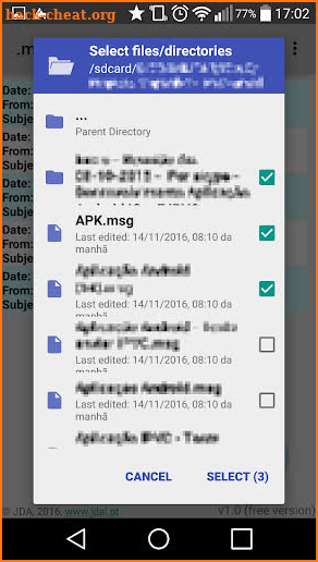 .msg Files Reader screenshot