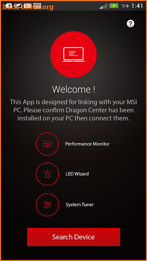 MSI Dragon Dashboard screenshot