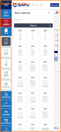 MSMV 3D Kitchen Design Tool screenshot