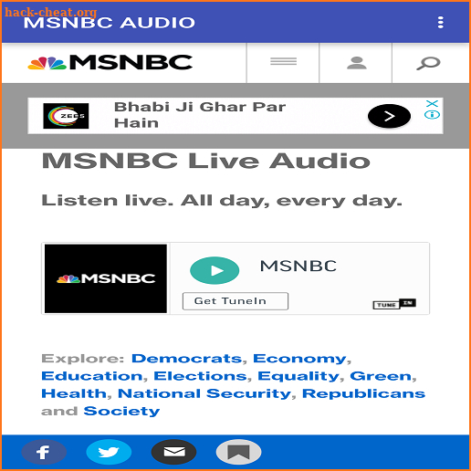 MSNBC LIVE screenshot