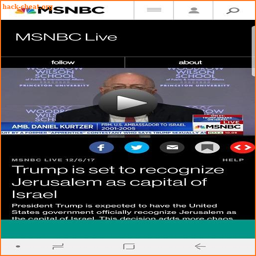MSNBC LIVE NEWS screenshot