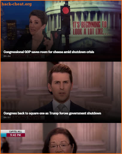 MSNBC Rachel Maddow Live screenshot
