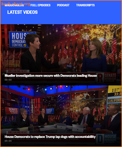 MSNBC Rachel Maddow show screenshot