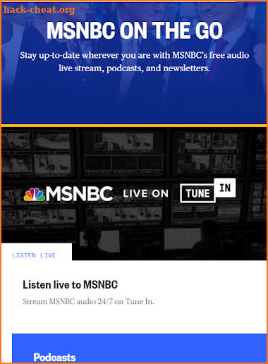 MSNBC TV Live Radio Podcasts screenshot