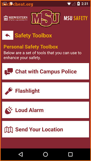 MSU Safety screenshot