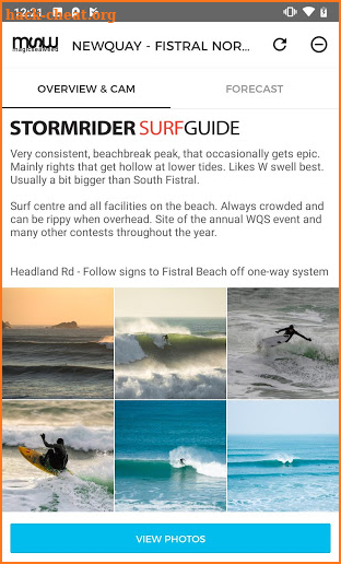 MSW Surf Forecast screenshot
