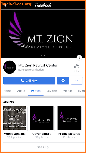 Mt. Zion Revival Center screenshot