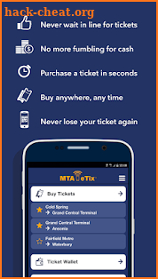 MTA eTix screenshot