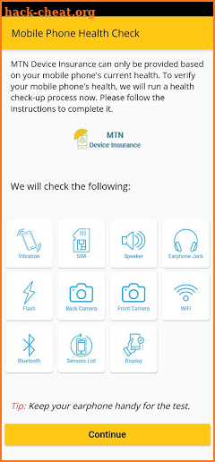 MTN Device Insurance screenshot