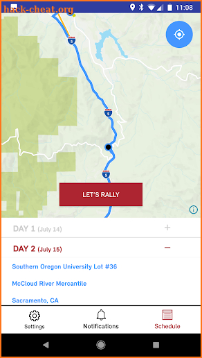 MTTS Route screenshot