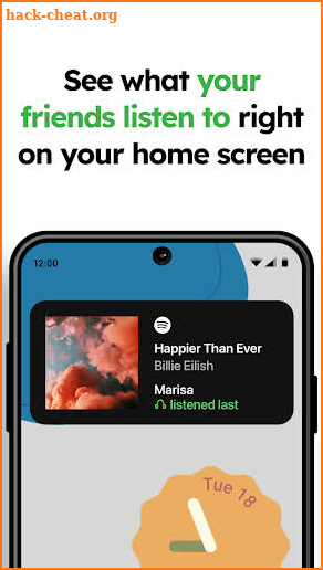 MUBR - see what friends listen screenshot