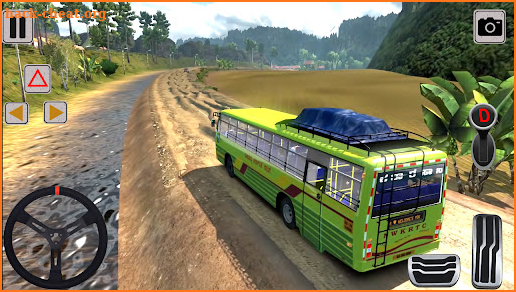 Mud Bus Driving Offroad Game. screenshot