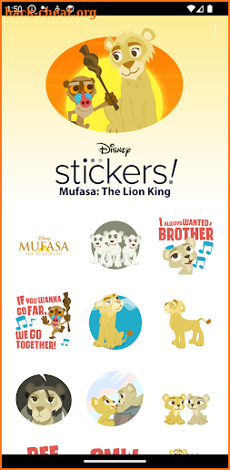 Mufasa: The Lion King Stickers screenshot