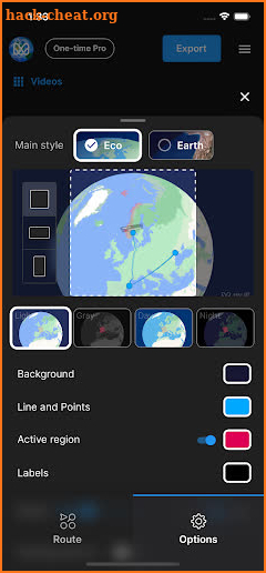 Mult.dev: Animated Travel Maps screenshot