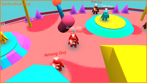 Multi Among us 3D Players Knockout Race screenshot