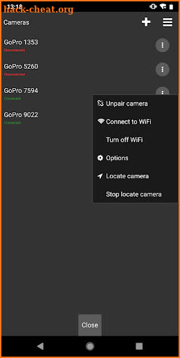 Multi Camera Control for Hero Cameras screenshot