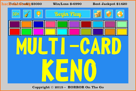Multi-Card Keno screenshot