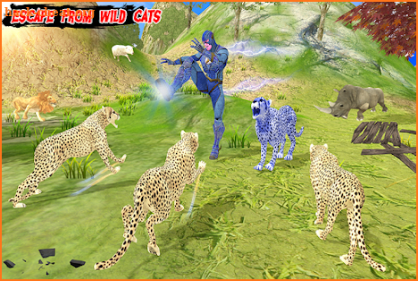 Multi Cheetah Speed hero Vs Wild Animals screenshot