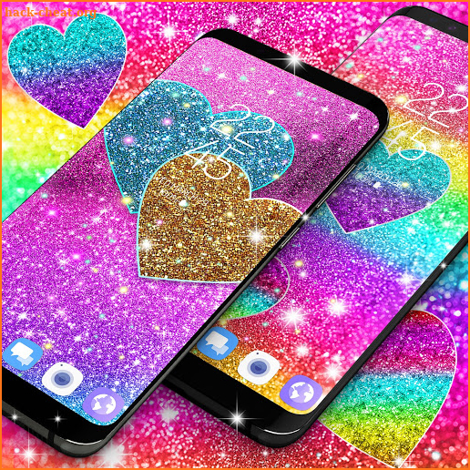 Multi color glitter live wallpaper screenshot