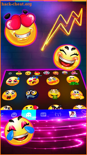 Multi Color Led Light Keyboard Theme screenshot