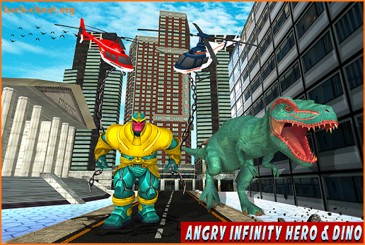 Multi Dino Infinity Hero vs Futuristic Villains screenshot