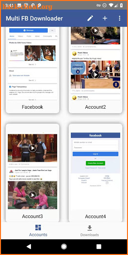 Multi FB - Multi Account for Facebook & Save Video screenshot
