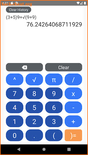 Multi Line Calculator screenshot