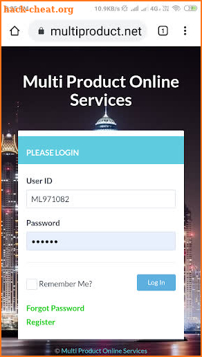 Multi Products online service screenshot