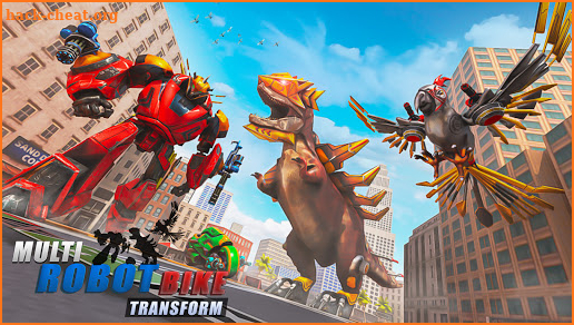 Multi Robot Bike Transform: Dino Robot Game screenshot