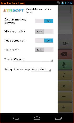 Multi-Screen Voice Calculator Pro screenshot