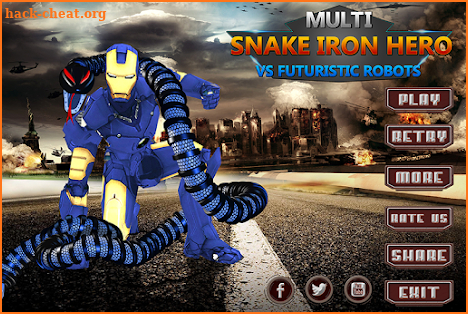 Multi Snake Iron Hero Vs Futuristic Robots screenshot