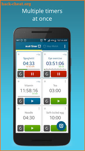 Multi Timer StopWatch screenshot
