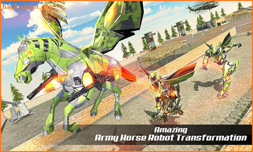 Multi Transforming Army Horse Robot Games screenshot