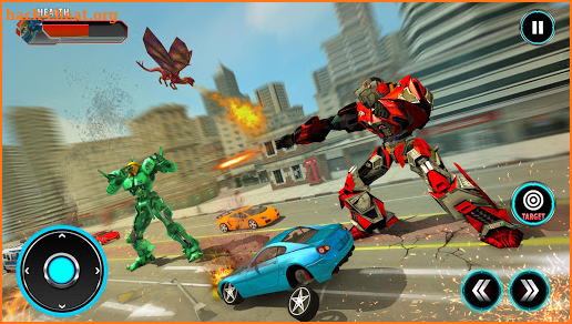 Multi Transforming Flying Dragon Robot Games screenshot