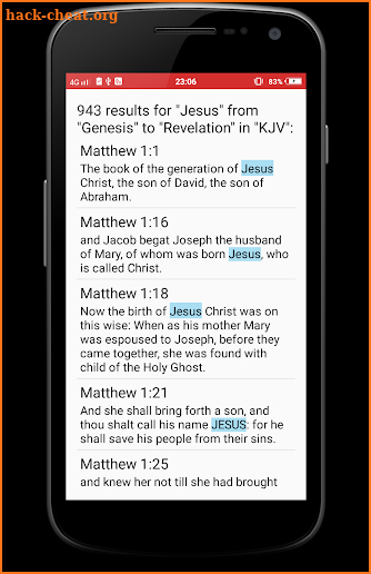 Multi Versions Bible offline free screenshot