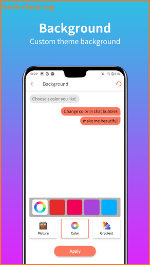 Multicolor Message screenshot
