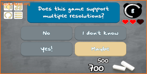 Multiplayer quiz game screenshot