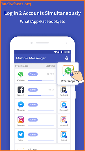 Multiple Messenger Accounts-Parallel Space screenshot