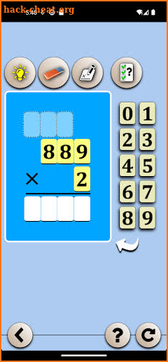 Multiplication drag drop screenshot
