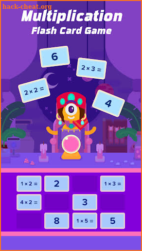 Multiplication Flash Card Game screenshot