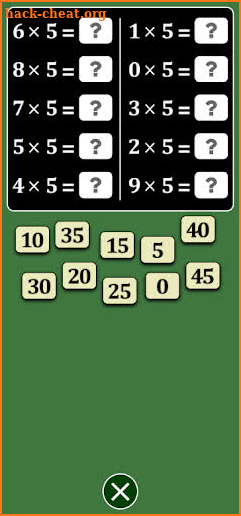 Multiplication Tables screenshot