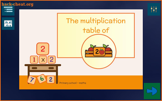 Multiplication tables & Apples screenshot