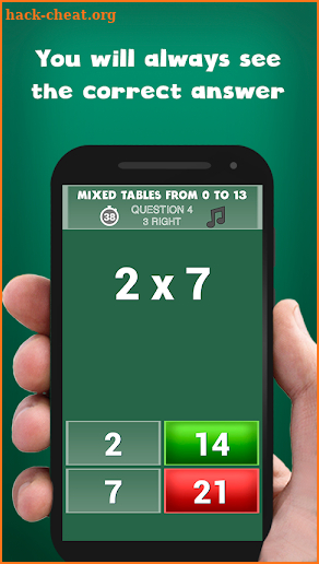 Multiplication tables for kids free screenshot