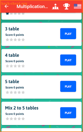 Multiplication Tables for Kids - Free Math Game screenshot