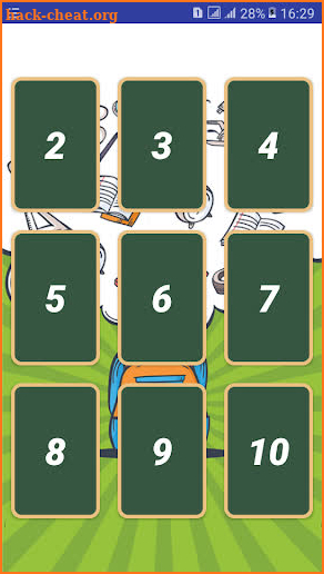 Multiplication tables - free math game screenshot