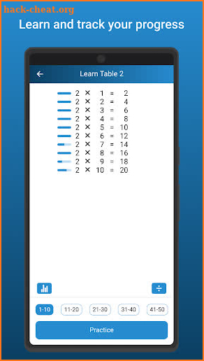 Multiplication Tables Pro screenshot