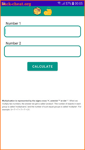 Multiply 2 number screenshot
